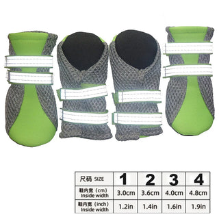 Anti-Slip Dog Snow Boots Waterproof Shoes for Large Dogs Reflective Boots for Hiking Soft Breathable Paw Protectors for Pets