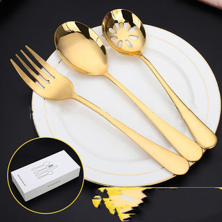 American Station 45-piece Western Cutlery Golden Cutlery