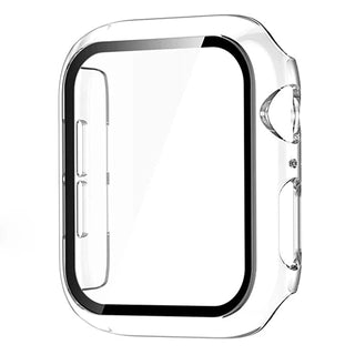 Glass+Cover For Apple Watch case 9 8 7 6 SE 5 iWatch Accessorie Screen Protector Apple watch serie 44mm 40mm 41mm 45mm 42mm 38mm