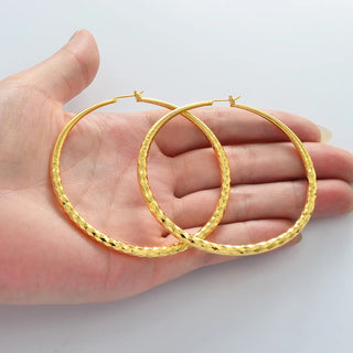 Exaggerated African Round Earrings - Gold Color. Accentuate Your Beauty.