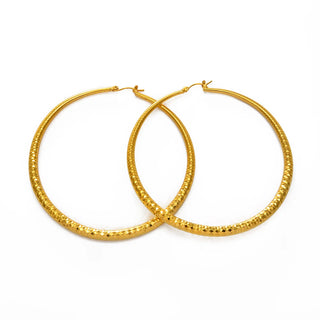 Exaggerated African Round Earrings - Gold Color. Accentuate Your Beauty.