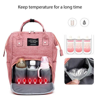 Fashion Travel Mummy Maternity Nappy Bag Large Capacity Nappy Bag Travel Backpack Nursing Bag for Baby Care Women's Fashion Bag