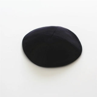 Black Kippah Jewish Solid High Quality beanie hat 16cm Kipot Kippot Jewish Cap