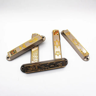 Metal MEZUZAH Decalogue/Torah/Bible Design Jewish Religion Mezuzah