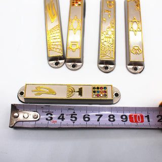 Metal MEZUZAH Decalogue/Torah/Bible Design Jewish Religion Mezuzah