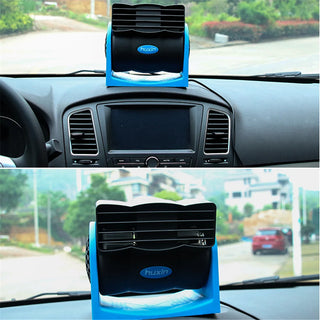 Portable DC 12V-24V Car AC Air Fan Cooler Car Bladeless Air Conditioner Summer Car Vehicle Truck Cooling Air Fan