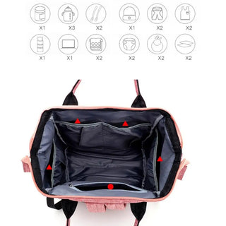 Fashion Travel Mummy Maternity Nappy Bag Large Capacity Nappy Bag Travel Backpack Nursing Bag for Baby Care Women's Fashion Bag