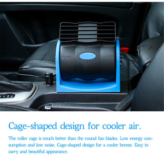 Portable DC 12V-24V Car AC Air Fan Cooler Car Bladeless Air Conditioner Summer Car Vehicle Truck Cooling Air Fan