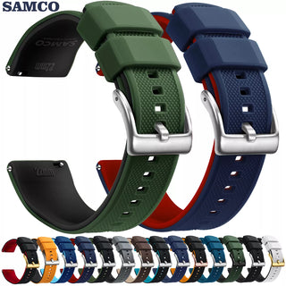 Premium Silicone Watch Band Quick Release Rubber Watch Strap 18mm 20mm 22mm Watch Strap Watch Replacement Watchband