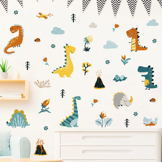 Cartoon Alphabet Number Learning Educational Wall Decals Peel and Stick Classroom Stickers for Kids Playroom Bedroom Decorations