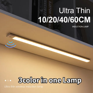 Motion Sensor Cabinet Light 3 Color Options USB Rechargeable - Protect Your Vision.