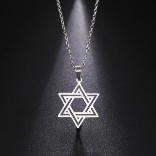 Stainless Steel Star of David Necklace - A Wonderful Star.