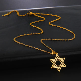 Stainless Steel Star of David Necklace - A Wonderful Star.