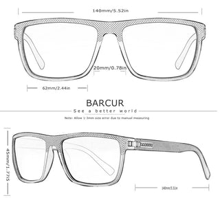 BARCUR Polarized TR90 Sports Sunglasses - Be Fashionable.