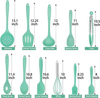 Silicone Kitchen Cooking Set.