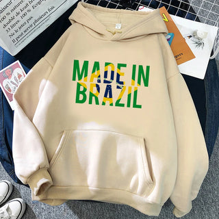 Y2K Aesthetic Brazil Hoodies for Men