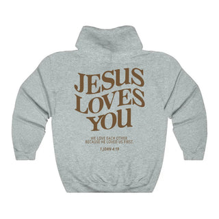 Jesus Loves You Christian Hoodie - Evangelize Without Speaking.