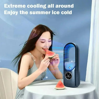 Xiaomi Portable Air Conditioner Bladeless Electric Fan USB Air Cooler 6speed Silent Timed Air Conditioner Cool Fan Humidifier