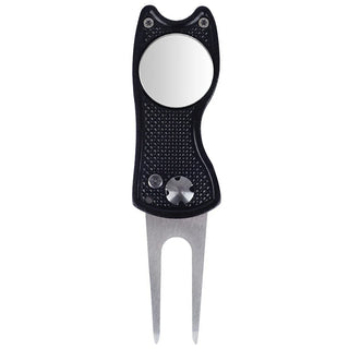 New Metal Foldable Golf Divot Repair Tool with Magnetic Ball Marker and Pop-up Button Green Tool Accessories Gift For Golfer