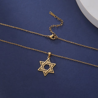 Stainless Steel Star of David Necklace - A Wonderful Star.