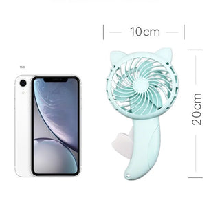 1PC Hand Held Fan Hand Pressure Fan Mini Portable Fan Without Battery Household Cartoon Fan Cooling Cartoon Held Fan 3 Colors