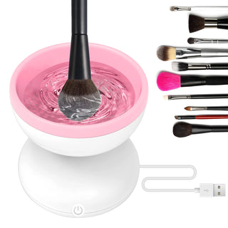 Electric Makeup Brush Cleaner Machine, Silicone Brush Cleaner Machine Beauty Blender Cleanser For Beauty Makeup Brushes