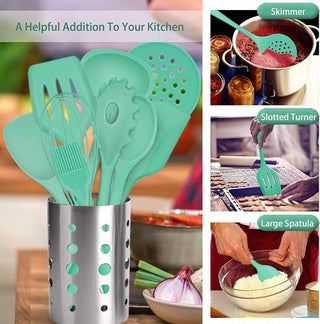 Silicone Kitchen Cooking Set.