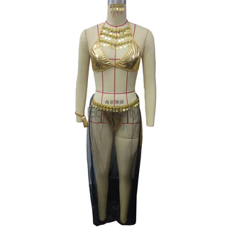 Halloween Party Women Ancient Egyptian Queen Pharaoh Cleopatra Cosplay Costume Sexy Exotic Lingerie Arab Belly Dance Fancy Dress