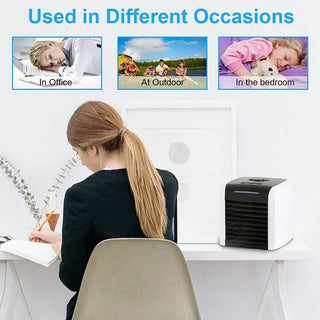 Portable Air Conditioner,Mini Personal Evaporative Air Cooler Desk Fan