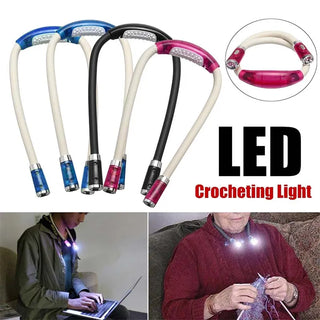 Handsfree LED Neck Reading Light - Illuminate Your Book.