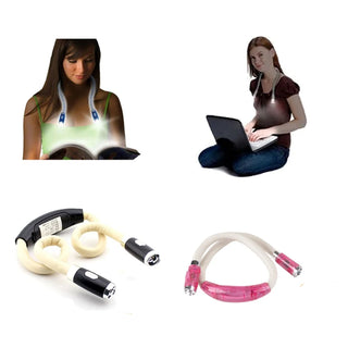 Handsfree LED Neck Reading Light - Illuminate Your Book.