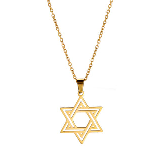 Stainless Steel Star of David Necklace - A Wonderful Star.