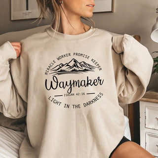 Waymaker Bible Verse Crewneck Sweatshirt - Evangelize.