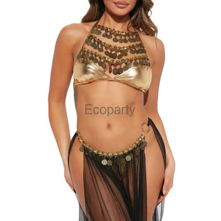 Halloween Party Women Ancient Egyptian Queen Pharaoh Cleopatra Cosplay Costume Sexy Exotic Lingerie Arab Belly Dance Fancy Dress